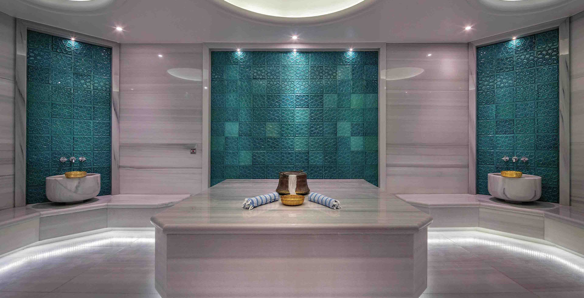 Sauna Dekor's Elegance Unveiled: Hilton Hammam—an opulent retreat, masterfully designed and built by Sauna Dekor, blending timeless luxury with exquisite craftsmanship.